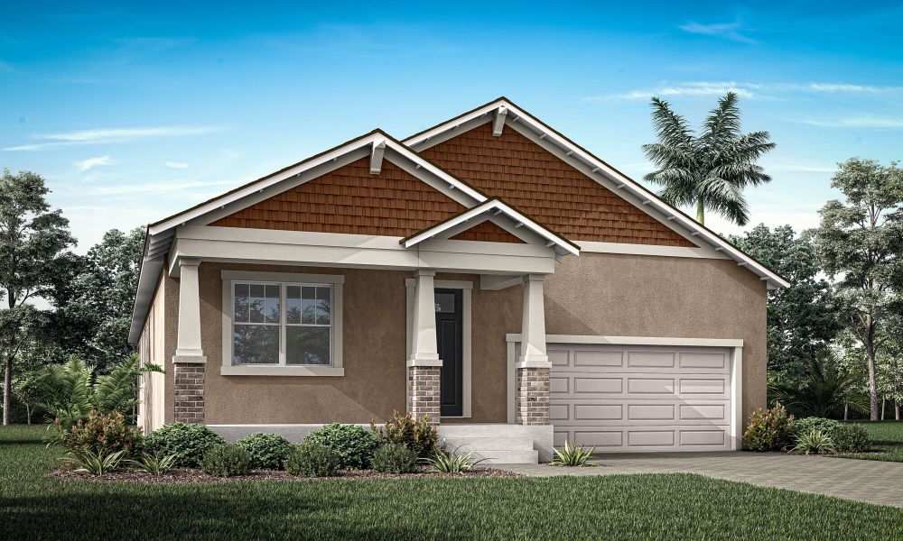 Representative exterior photo of a completed home built from the Pinnacle by Mattamy Homes in Rainwood, Clermont, FL (Image 2). Representative exterior photo of a completed home built from the Pinnacle by Mattamy Homes in Rainwood, Clermont, FL (Image 2).