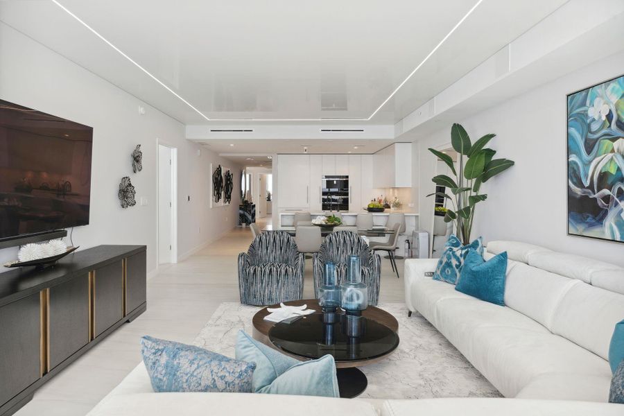 Furnished interior view inside a new home in , Pompano Beach (Image 17). Furnished interior view inside a new home in , Pompano Beach (Image 17).