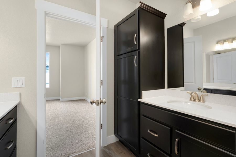 Furnished interior view inside a new home in Wilder at Timnath Ranch, Timnath (Image 9). Furnished interior view inside a new home in Wilder at Timnath Ranch, Timnath (Image 9).