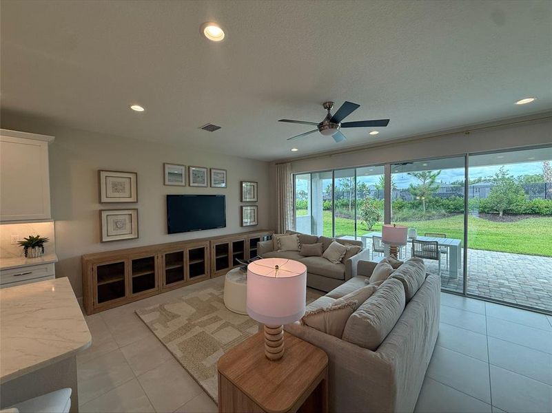 Furnished interior view inside a new home in Valencia Ridge (55+), Wesley Chapel (Image 30).