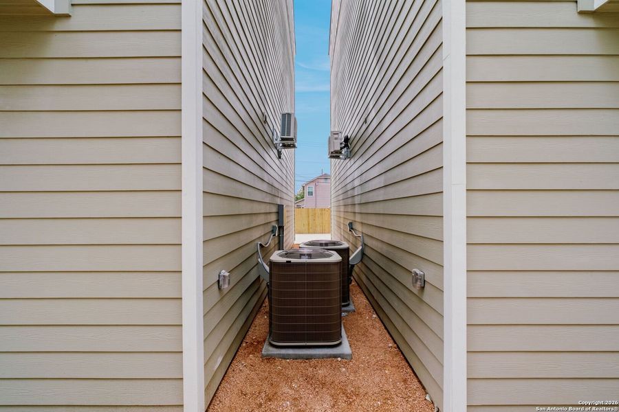 Exterior details and patio area of a home in , San Antonio (Image 23).