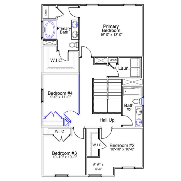 2D floor plan layout of this home in Pinecrest, West Columbia, SC (Image 4).