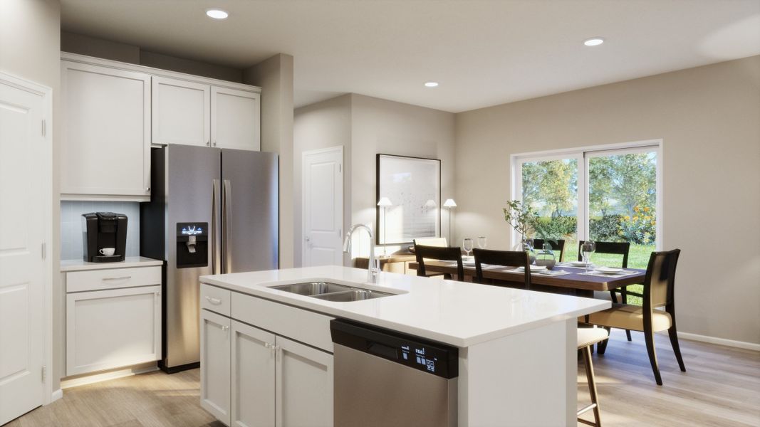 Representative furnished interior of a home built from the 2215 by Risewell Homes in Windler, Aurora (Image 11). Representative furnished interior of a home built from the 2215 by Risewell Homes in Windler, Aurora (Image 11).