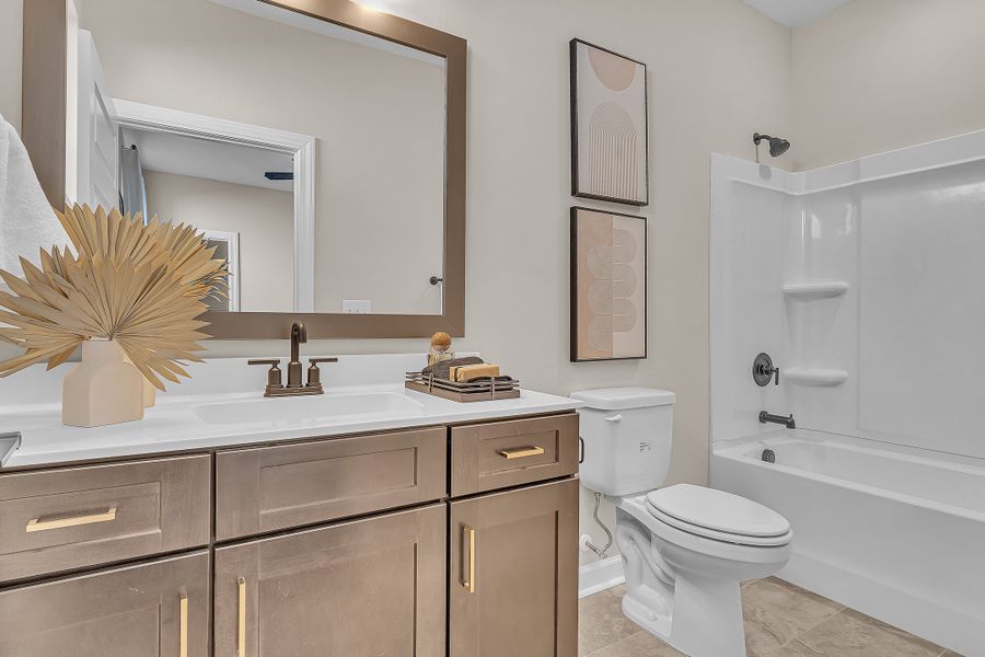 Furnished interior view inside a new home in Bridgewater - Shorehaven Village, Little River (Image 21).