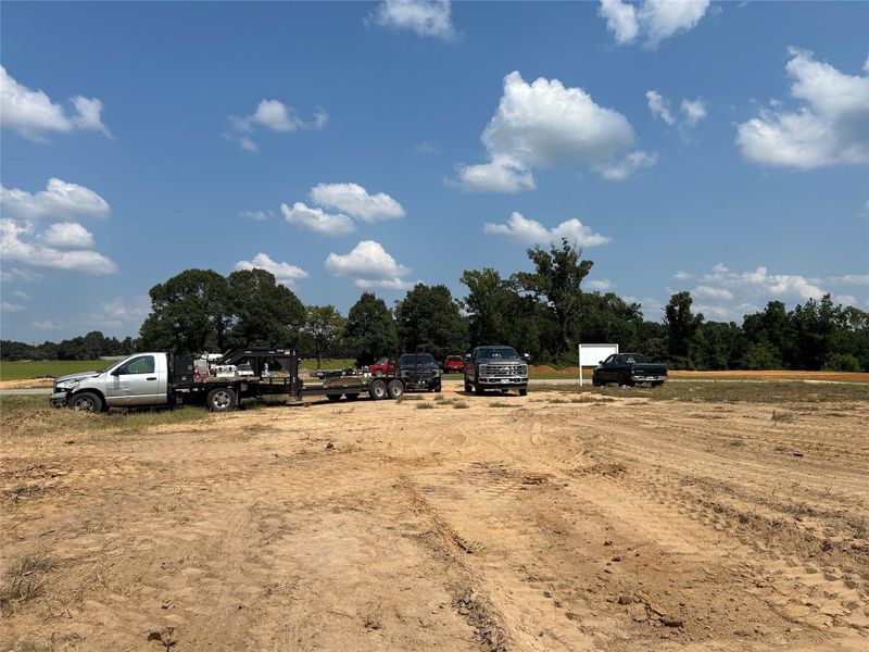 FOUNDATION PAD IN PROGRESS FOUNDATION PAD IN PROGRESS