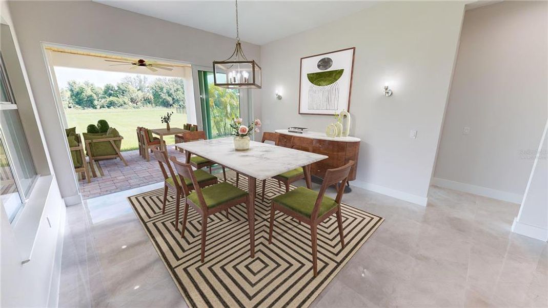 **Virtually staged - Dining area **Virtually staged - Dining area