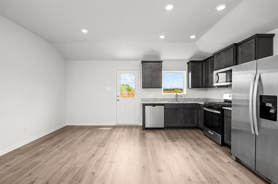 Furnished interior view inside a new home in Big Sky Estates, Ponder (Image 5).