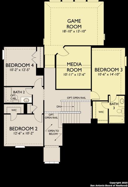 2D floor plan layout of this home in Megan's Landing 50's, Castroville, TX (Image 6). 2D floor plan layout of this home in Megan's Landing 50's, Castroville, TX (Image 6).