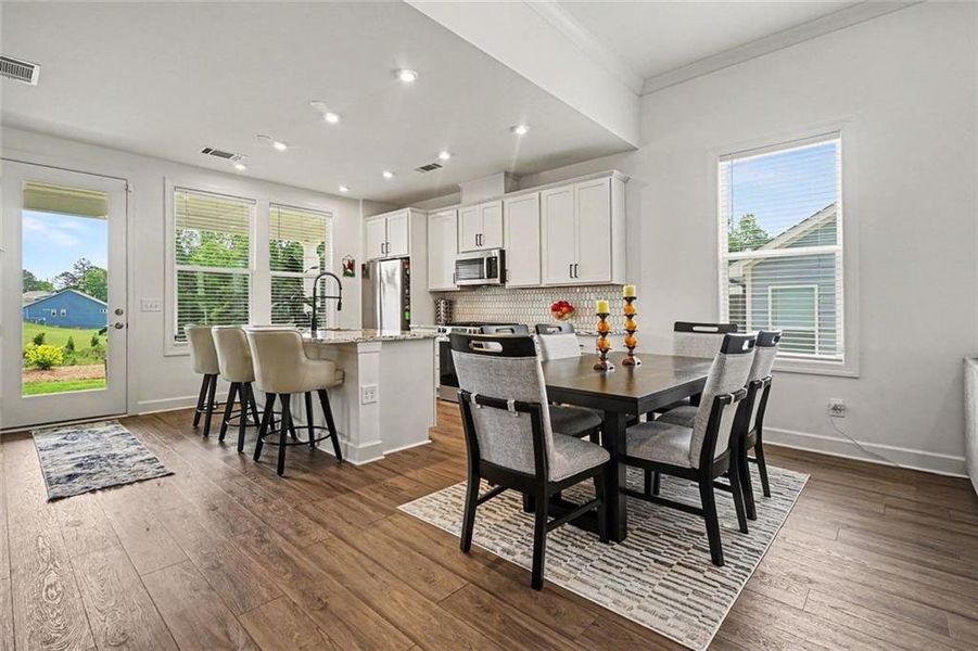 Furnished interior view inside a new home in , Hoschton (Image 8).