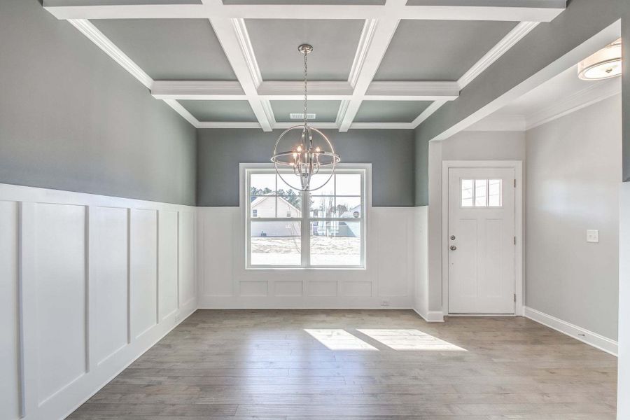 Representative unfurnished interior of a home built from the Rivermist by Caviness & Cates Communities in Maggie Way, Wendell (Image 154).