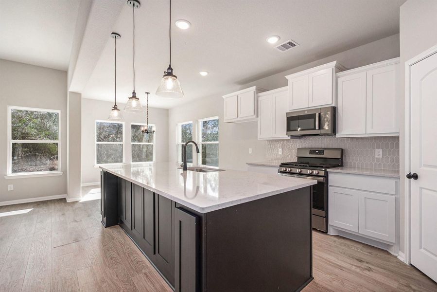 Furnished interior view inside a new home in Oakwood Ranch, Willis (Image 11).