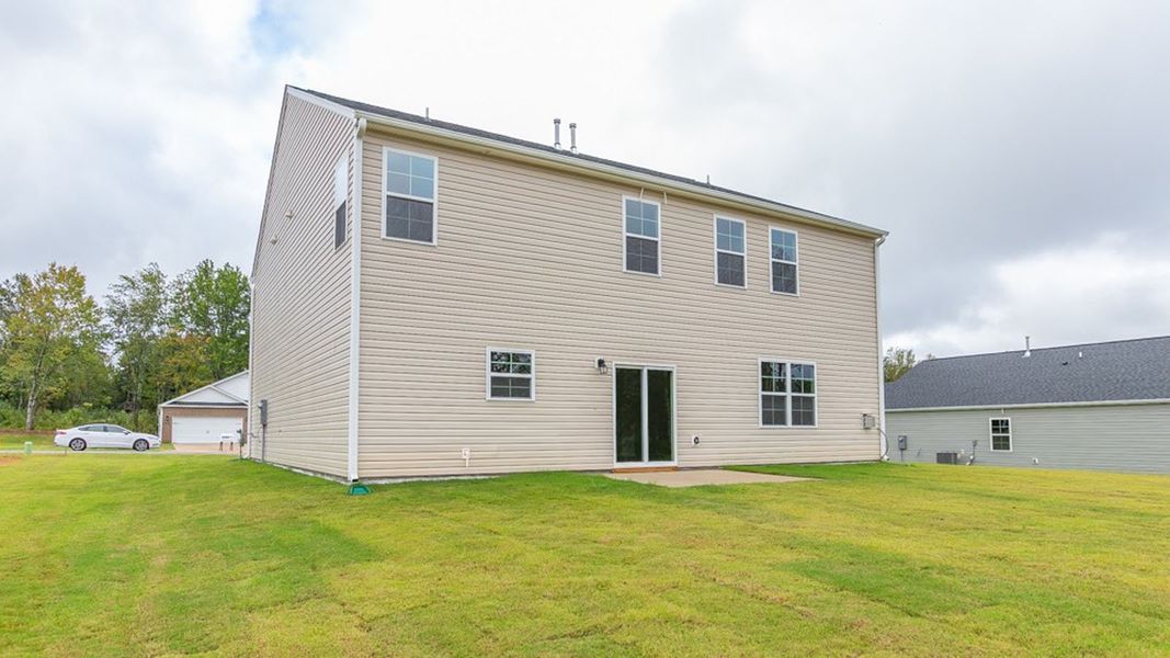 Exterior details and patio area of a home in Colly Farm, Stokesdale (Image 17).