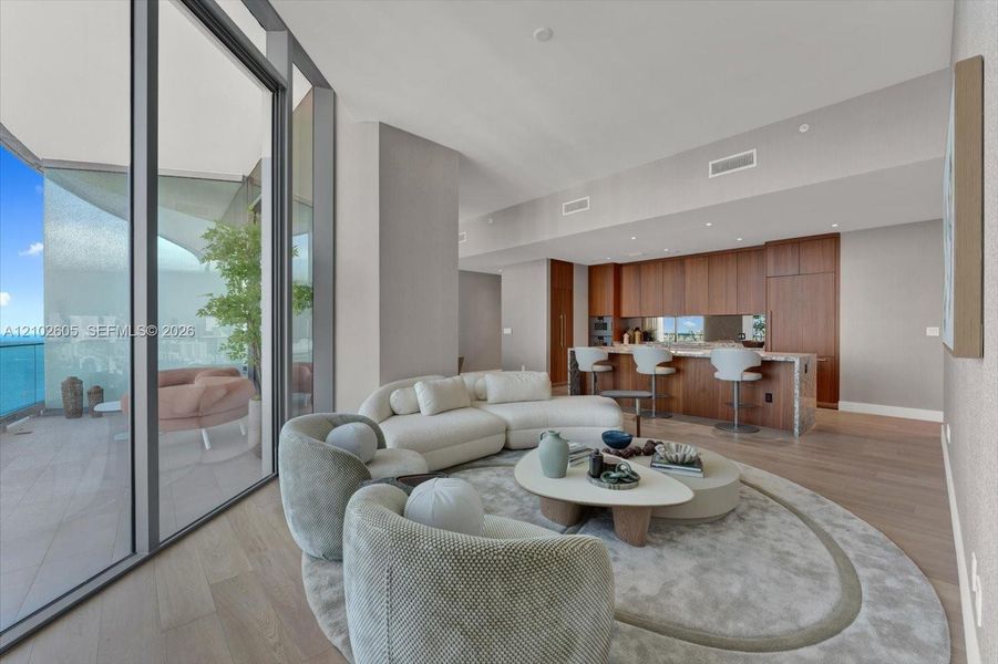 Furnished interior view inside a new home in , Miami (Image 28).