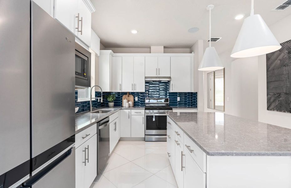 Furnished interior view inside a new home in Del Webb Sunbridge, St. Cloud (Image 49).