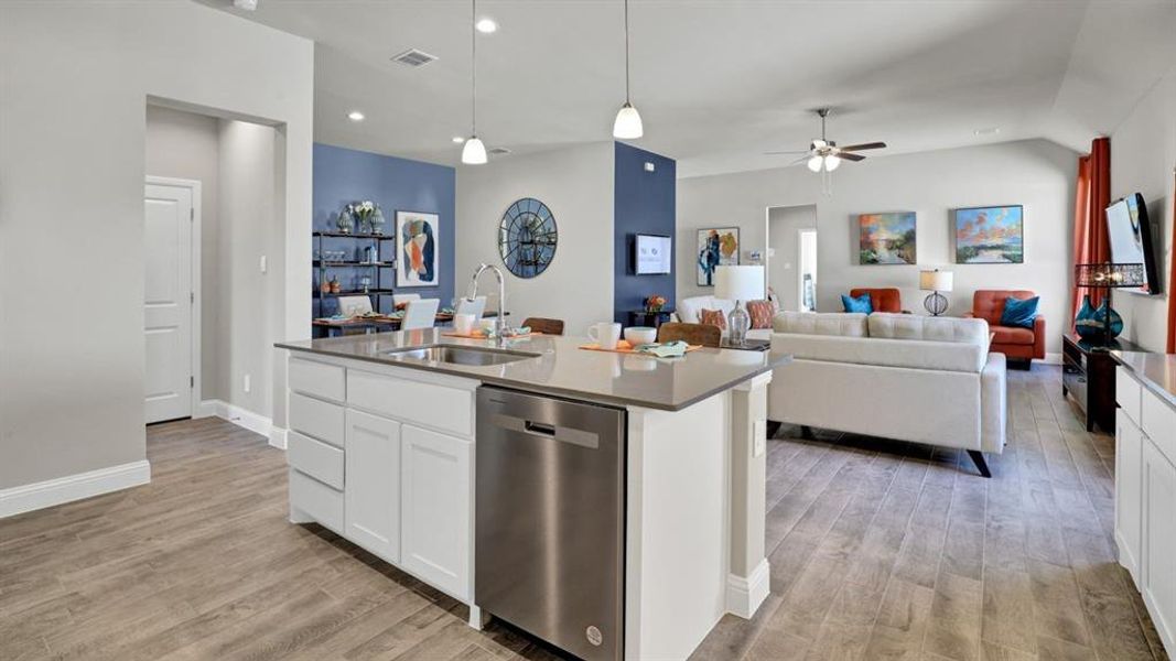 Furnished interior view inside a new home in Lakeview Pointe, Grand Prairie (Image 9).