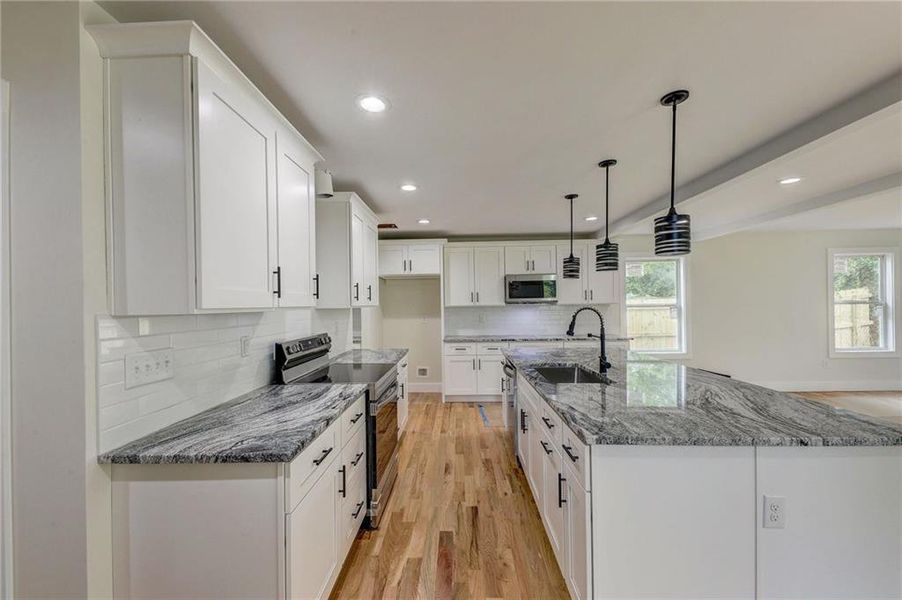Furnished interior view inside a new home in , Atlanta (Image 6). Furnished interior view inside a new home in , Atlanta (Image 6).
