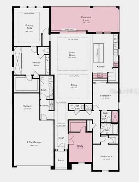 2D floor plan layout of this home in Colbert Landings, Palm Coast, FL (Image 2). 2D floor plan layout of this home in Colbert Landings, Palm Coast, FL (Image 2).