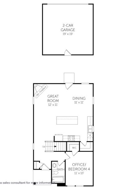 2D floor plan layout of this home in Paddington Station at Knightdale Station, Knightdale, NC (Image 3). 2D floor plan layout of this home in Paddington Station at Knightdale Station, Knightdale, NC (Image 3).