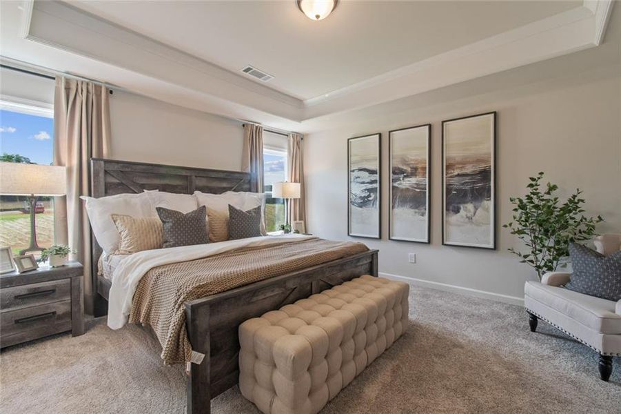 Furnished interior view inside a new home in Crofton Place Enclave, Snellville (Image 29). Furnished interior view inside a new home in Crofton Place Enclave, Snellville (Image 29).