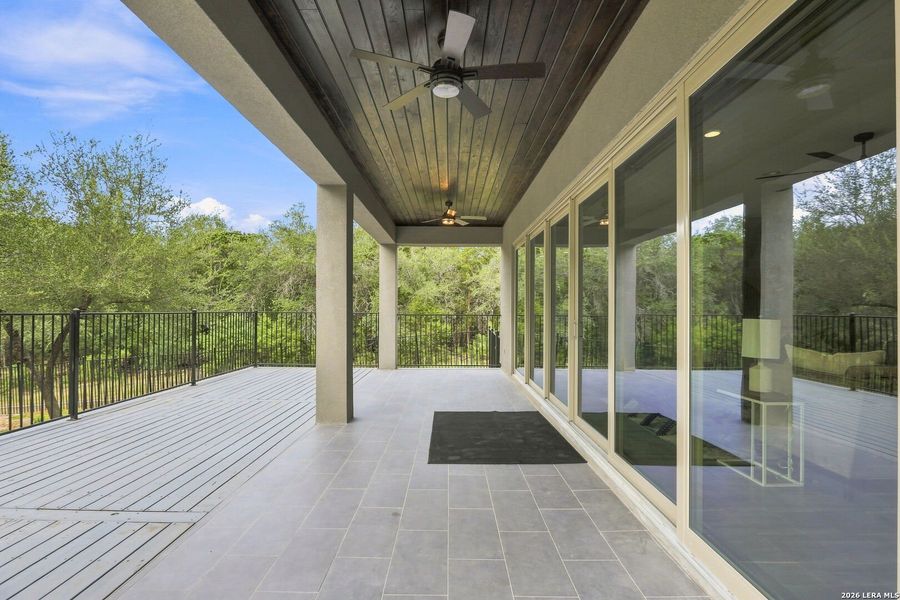 Exterior details and patio area of a home in , San Antonio (Image 29).