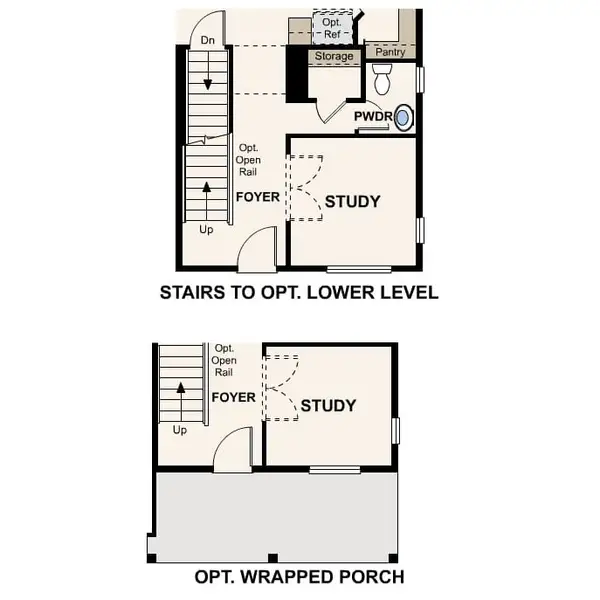 2D floor plan layout for the The Ontario by Century Communities in Painted Prairie, Aurora, CO (Image 3).