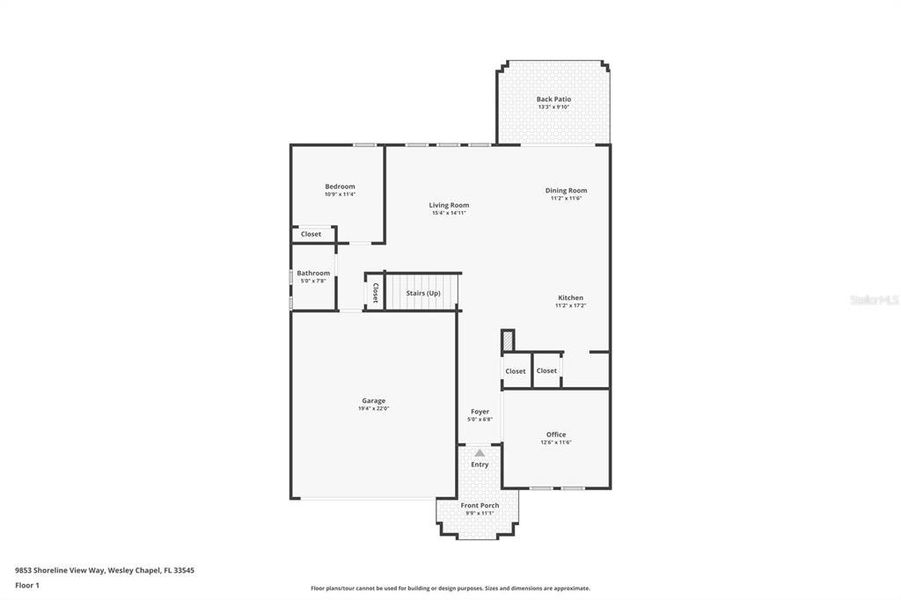 2D floor plan layout of this home in , Wesley Chapel, FL (Image 6).