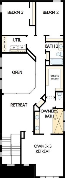 2D floor plan layout of this home in Talia – Cottage Series, Mesquite, TX (Image 5).