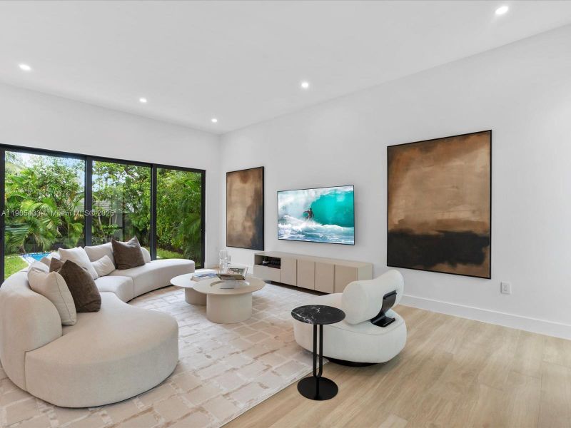 Furnished interior view inside a new home in , Miami (Image 17).