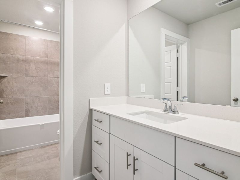 Furnished interior view inside a new home in Sanford Farms - Premier Series, Waller (Image 12).