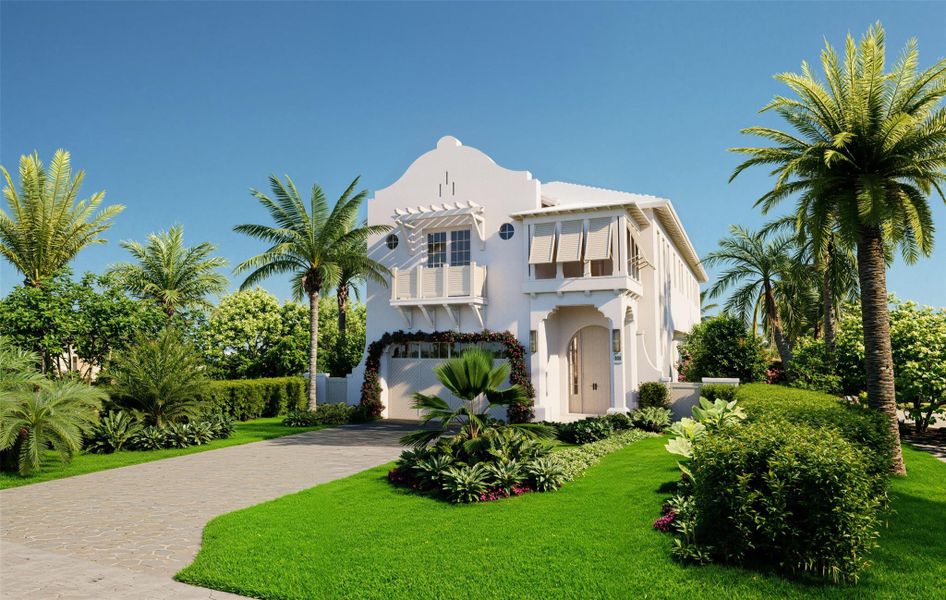 Front exterior of a new home in , Delray Beach, FL, highlighting curb appeal (Image 2).