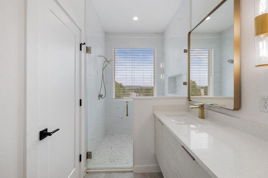 Furnished interior view inside a new home in , Lago Vista (Image 17).
