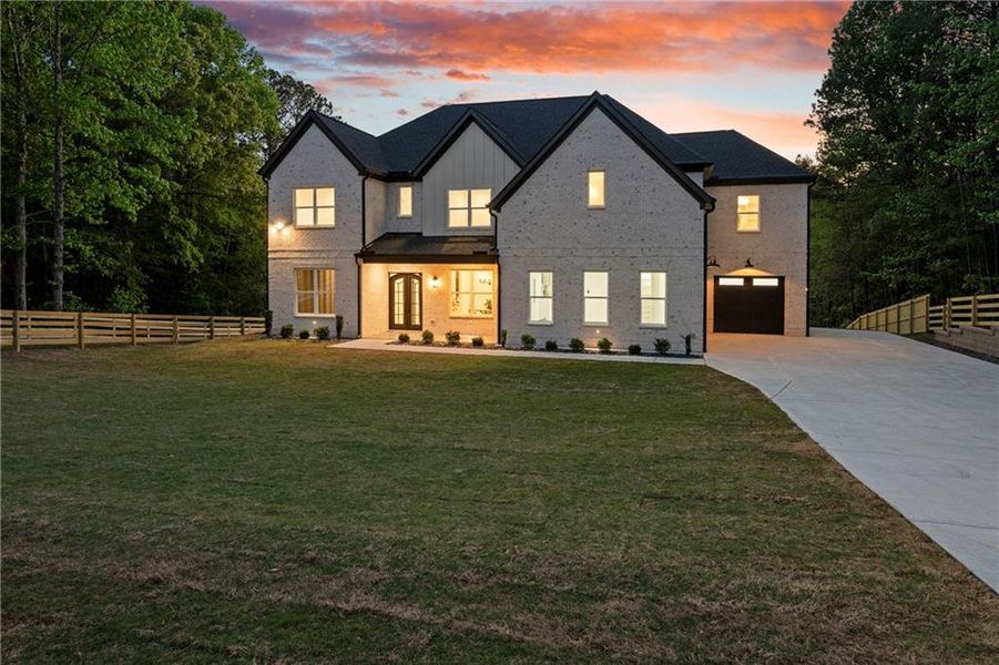 Front exterior of a new home in , Lawrenceville, GA, highlighting curb appeal (Image 28).