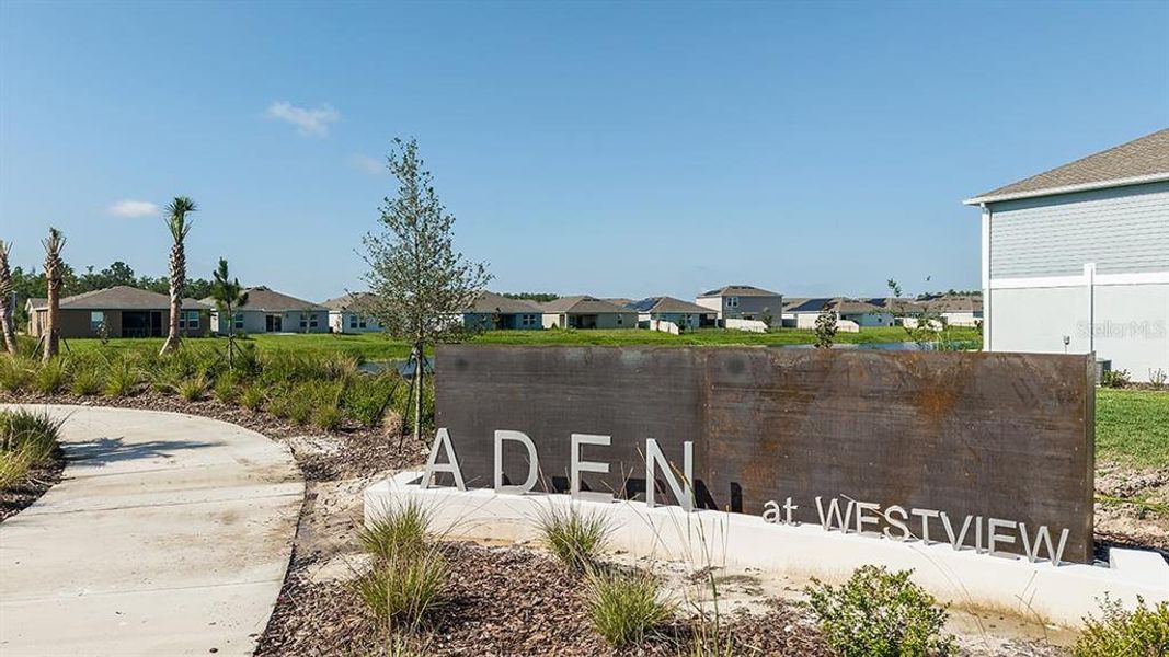 Aden South at Westview Community Entrance