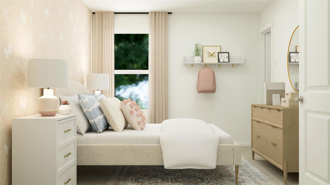 Furnished interior view inside a new home in Cool Water at Sonterra: Cottage Collection, Jarrell (Image 20).