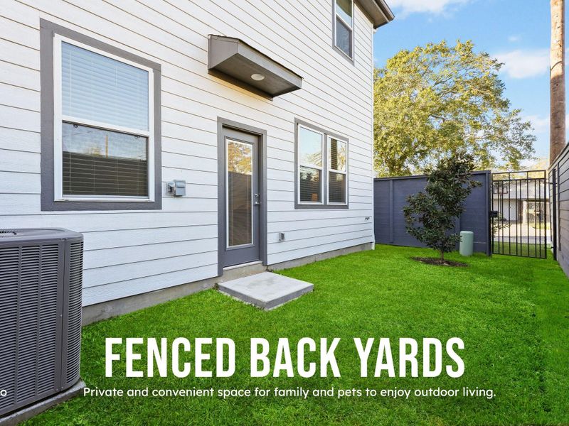 Fenced Back Yard