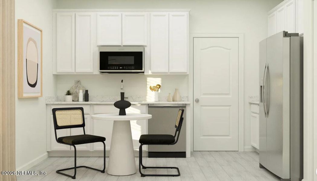 Furnished interior view inside a new home in Silver Meadows at SilverLeaf, St. Augustine (Image 13).