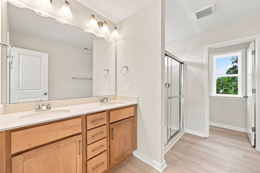 Furnished interior view inside a new home in Neill's Pointe, Angier (Image 11).