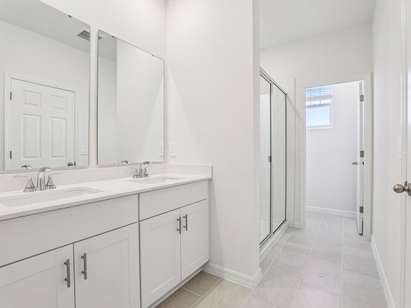 Furnished interior view inside a new home in The Meadow at Crossprairie Bungalows, St. Cloud (Image 5).