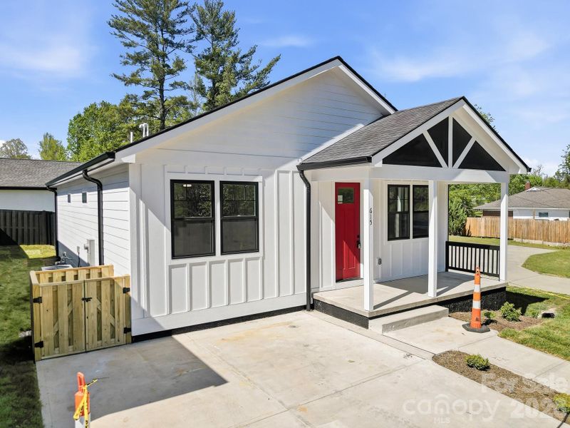 Exterior details and patio area of a home in , Hendersonville (Image 23).
