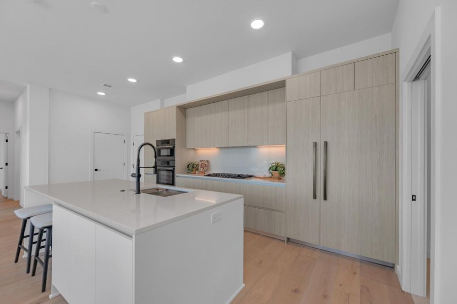 Furnished interior view inside a new home in One Oak, Austin (Image 18).