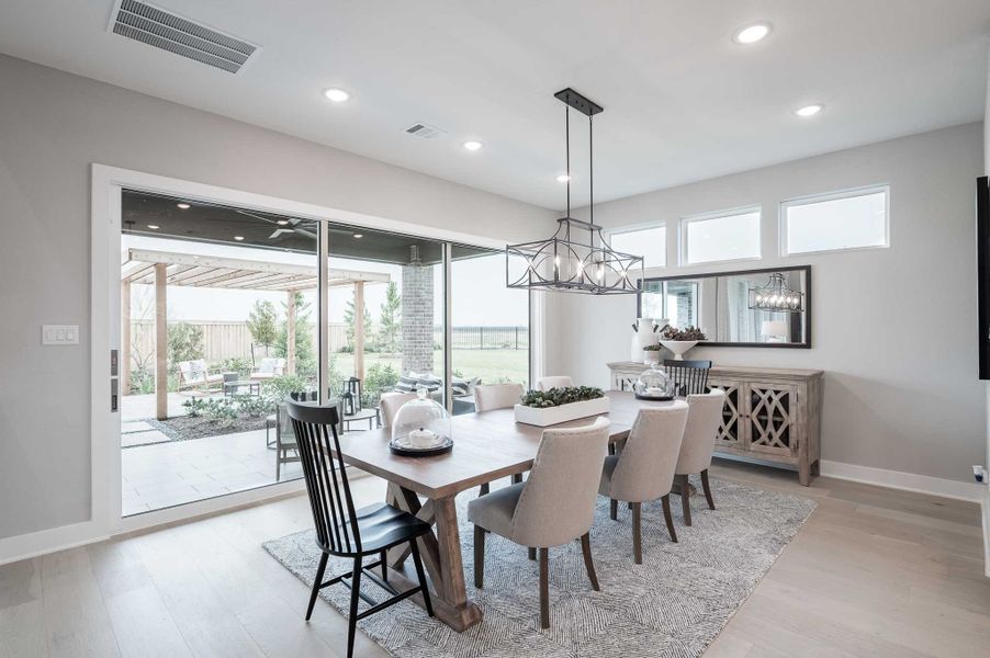Representative furnished interior of a home built from the Milan by Tri Pointe Homes in Dunham Pointe, Cypress (Image 46).