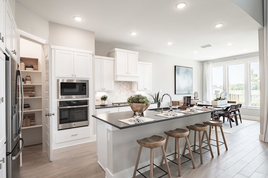 Representative furnished interior of a home built from the Verdin by Tri Pointe Homes in Pecan Ridge, Fulshear (Image 62).