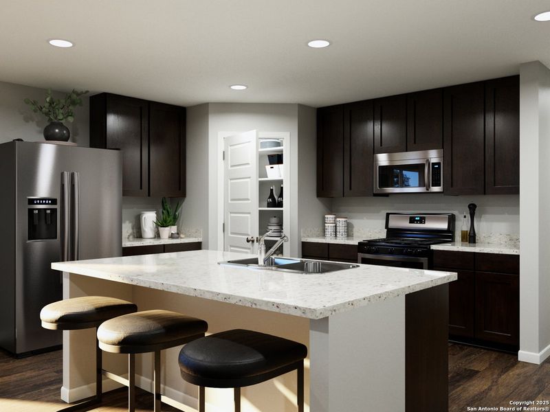 Furnished interior view inside a new home in Swenson Heights, Seguin (Image 3).