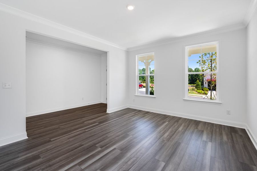 Representative unfurnished interior of a home built from the Ingram by Taylor Morrison in Oakmead, Buford (Image 16).