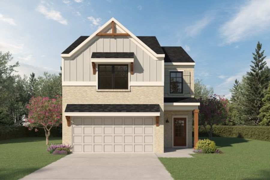 Representative exterior photo of a completed home built from the Manor by Kerley Family Homes in Sawmill Creek, Austell, GA (Image 6).