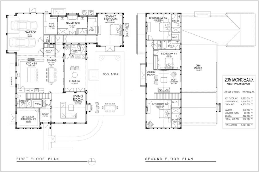 2D floor plan layout of this home in , West Palm Beach, FL (Image 3).