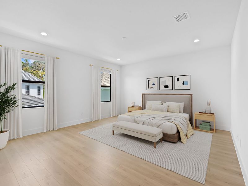 Representative furnished interior of a home built from the The Mainsail by 13th Floor Homes in Marina Landings, Fort Lauderdale (Image 7).