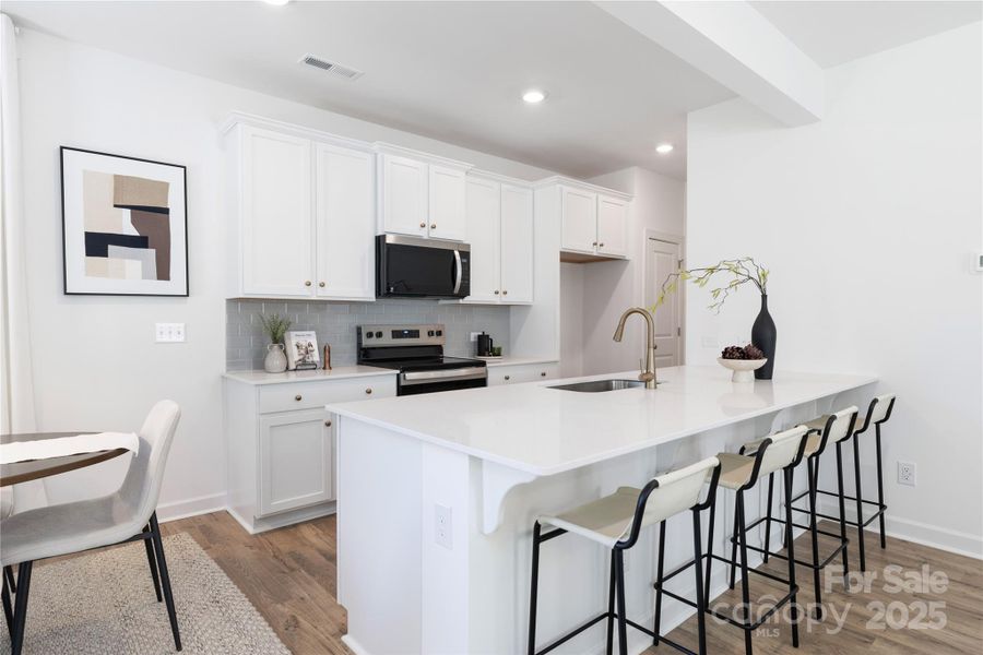 Furnished interior view inside a new home in , Charlotte (Image 15).