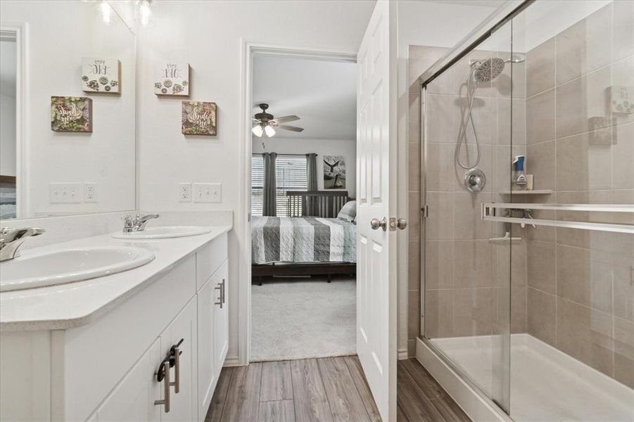 Furnished interior view inside a new home in , Denton (Image 17). Furnished interior view inside a new home in , Denton (Image 17).