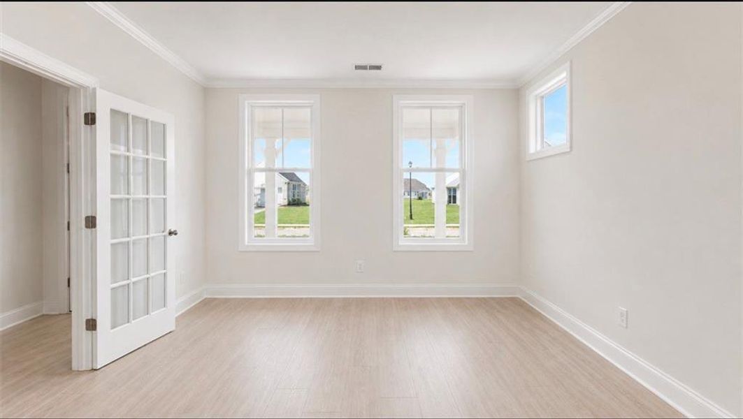 Spacious, unfurnished interior of a new home in Wehunt Meadows, Hoschton (Image 21). Spacious, unfurnished interior of a new home in Wehunt Meadows, Hoschton (Image 21).